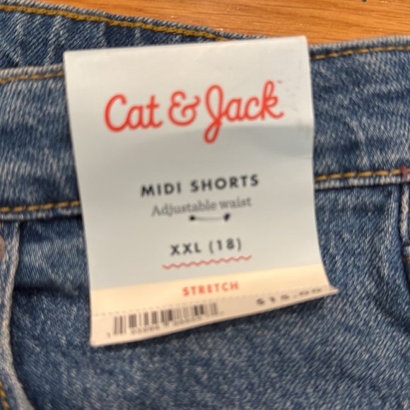 NWT Cat & Jack midi adjustable waist shorts size XXL(18). - Picture 4 of 7